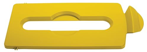 Rubbermaid Commercial Products Slim Jim estación de reciclaje Stream Topper, 1 Lid, amarillo, 1