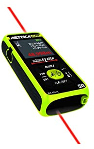 Misuratore Laser Metrica Double 50 61112 Portata Max 50 Metri