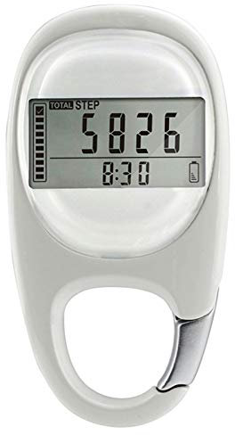 Greatideal Podomètre à Induction, Marche numérique 3D avec Clip pour Suivre avec précision Les Pas et Les Miles/km Calories brûlées et Temps d'activité Compteur Pas en mémoire 7 Jours