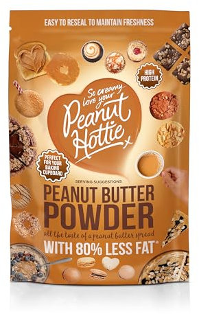 Peanut Hottie - Peanut Butter Powder (180g), All Natural, Marco Friendly, High Protein, Low Calorie, Low Fat, Vegetarian, Vegan, Recyclable, Ideal for Baking, Smoothies & Cooking