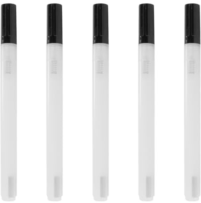 zalati Leerer nachfüllbarer Stift mit gemischter Kugel für Kunst, Malerei, Beschriftung, Nagellack, Zahnaufhellung, Make-up-Zubehör