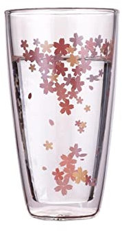 TOMYEUS Verres à Eau Verres à Boire à Double paroi Verres de bière résistant à la Chaleur à la Chaleur Verres d'eau for Boire du jus de jus de Boisson Accessoires de Cuisine