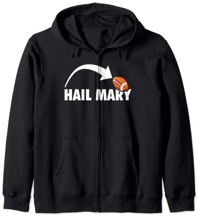 American Football Spielzug Hail Mary Kapuzenjacke