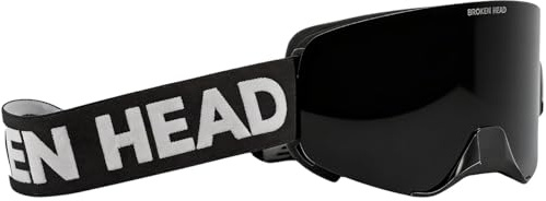 Broken Head MX-Brille Struggler Mit Verspiegeltem Magnet-Glas | Motocross & Supermoto Goggle, Rahmenlose Optik, Großes Sichtfeld, Antibeschlag-Doppelscheib, Mit Filtertechnologie, HD Sicht
