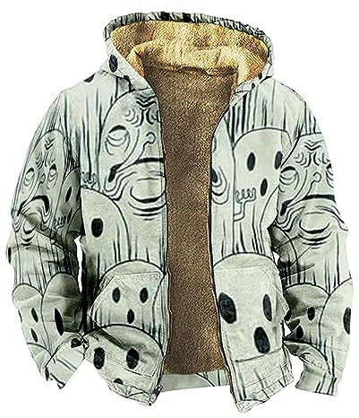 KONG JIMFAN Übergangsjacke Herren Regenjacke Übergröße Fahrradbekleidung Regenjacke Herren 5XL Wanderjacken Herren Jacket Familie Ritter Shirt Arbeitspullover Herren Herren Winterjacken(Mint Green,M)
