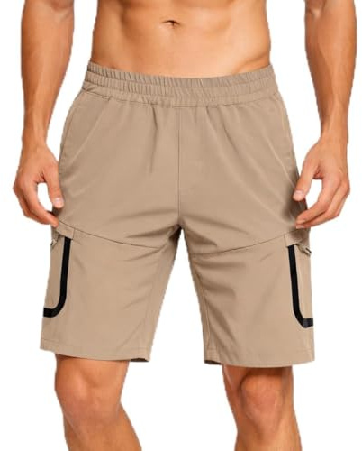 Blu Apparel Men’s Outdoor Sports Shorts – Lightweight Quick-Dry Hiking & Running Shorts with Zipper Pockets, Breathable Athletic Shorts for Gym, Travel & Casual Wear