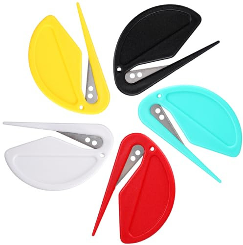 5 Pièces Coupe Noeud Chat Poil Long, Coupe-papier D'emballage Coupe-papier Coulissant pour Noël