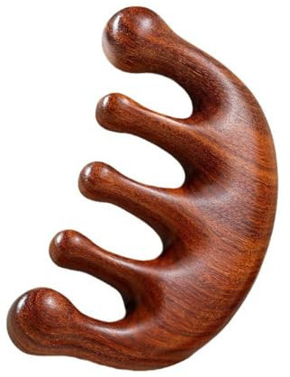 LuLiyLdJ Scalp Massager, Massaggiatore Cuoio Capelluto, Pettine per Massaggio in Legno con Denti Larghi, Pettine per Denti Rotondi per massaggiare Il Cuoio, 1 Pezzi