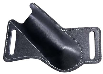 BWLEANSY Poche pour Couteaux,Gaine Couteau en Cuir,Pochettes à Outils en Cuir Durable,Outils avec Boucle Ceinture pour Couteau Pliant,Vachette Imitation Couche supérieure Anti-Rayures (Noir)