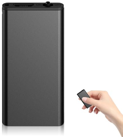 Diktiergerät Mini, 64GB Audiorekorder mit Rauschunterdrückung, Aufnahmegerät mit Löschfunktion, Mini Digitales Diktiergerät, Digital Voice Recorder, Audio Recorder für Sitzungen Interviews Vorträge