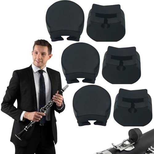 Klarinetten Pads,6 Stück Klarinetten Fingerauflage,Filz Klarinettens Pads Kissen Holzblasinstrument Padss Bb Klarinette Instrument Zubehör Für die meisten Liebhaber
