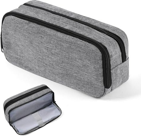 OFFCUP Federmäppchen Mäppchen 2 Fach Große Kapazität, Pencil Case Teenager Stiftetasche Tragbare Schreibwaren Tasche Federtaschen Schlampermäppchen mit Reißverschluss Federmappe für Schule Büro