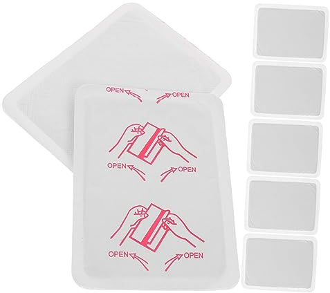 Compresas Térmicas Adhesivas 20 Piezas Blanco para Abdomen y Hombro | Calentamiento Automático, Formato Portátil, Uso en Invierno y Periodo Menstrual, Mezcla con Hierro y Carbón