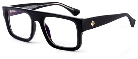 OuShiun Blaues Licht Filter Lesebrille, Quadrat Frame Reader Anti-Glare Sport Computerbrille
