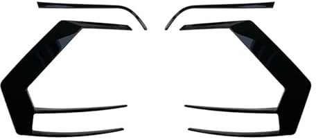 Heckspoiler Lippe Für VW Für Golf 7 7.5 MK7 MK7.5 Für GTI R Für GTD R400 2012-2020 Heckspoilerverkleidung, 1 Paar Heckstoßstangensplitter Canard Spoilerlippe(B)