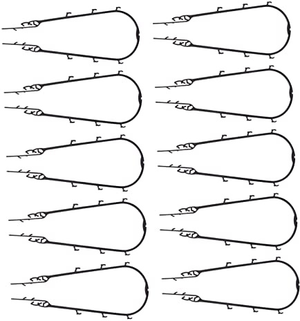 HANABASS 10 Pezzi per Piante Rampicanti per Giardinaggio Struttura Resistente e Riutilizzabile per Fioriere e Piante Arrampicanti Accessorio Pratico