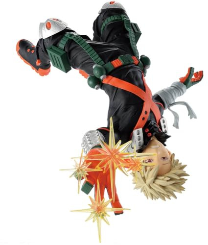 Xinchangda MHA Bakugou Katsuki Figura Anime Bakugou Katsuki Action Figurine Statua in PVC Figura Anime MHA Modello da collezione Decorazioni per la tavola