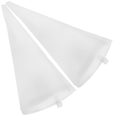 JECOMPRIS Manga Pastelera Reutilizable de Tela Tamaño Medio, 2 Piezas para Decorar Pasteles y Galletas, Bolsa Práctica para Glaseado DIY en Repostería Casera