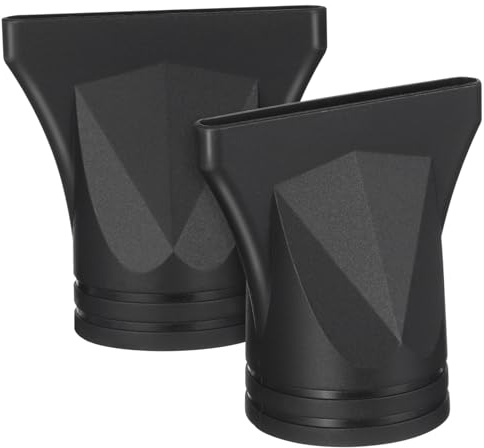 Balacoo Set 2 Pezzi Ugelli Diffusore per Asciugacapelli Neri in Nylon Resistenti Alte Temperature, Accessori per Styling Dettagliato e Compatibili Phon Diametro 4-4,8 Cm, per Utilizzo