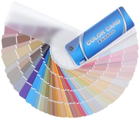Zerodeko Carte standard d'échantillons de peinture avec 280 couleurs - Nuancier standard - Cartes d'échantillons de couleurs pour la correspondance dans les projets de construction et de