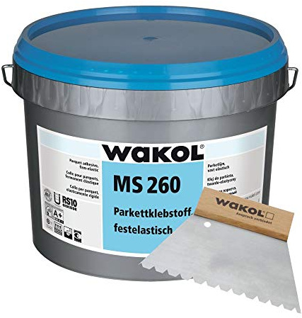 Wakol MS 260 Parkettkleber, 18 kg, Grau, Wasserbeständig, Langsamt trocknend, Paste, Polyurethan, Bodenkleber