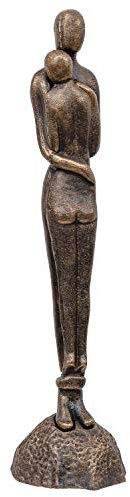 Skulptur Statue Figur Liebespaar Liebe Paar Hochzeit Eisen Garten 67cm (a)
