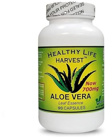 Healthy Life Harvest ICAloe Capsules - IC Supplements, Non-GMO, Interstitial Cystitis for 30 Years- Vegetarian - Each bottle has 90 - 700mg caps