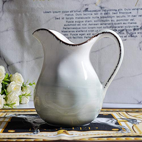 vajillas Creamer, de cerámica con mango, café leche Creamer, Pitcher Pitcher Servir la salsa de jarra for la cocina salsera