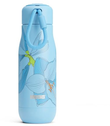 Zoku Botella de Acero Inoxidable con diseño de Lirio Celeste (0,5 L)