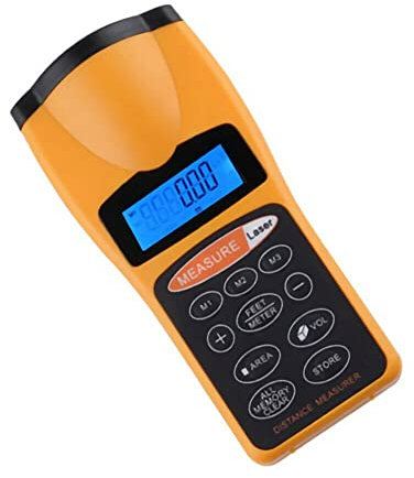 Q07CS Lasermessgerät – Laser Entfernungsmesser mit Ultraschall-Technologie, präzise Distanzmessung, Batterie Nicht enthalten