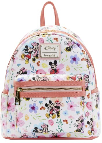 Loungefly Disney Mickey Minnie Mouse Mini Rucksack Handtasche AOP Floral