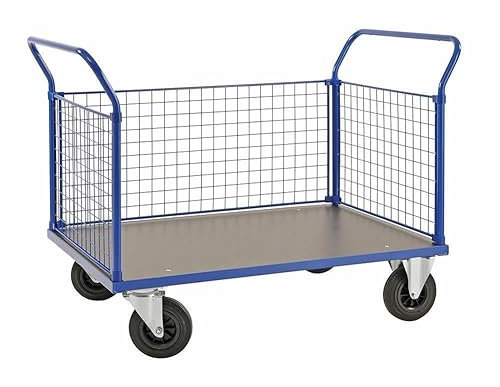Dreiwandwagen 1.166 x 700 x 1.020 mm, Traglast: 500 kg - blau