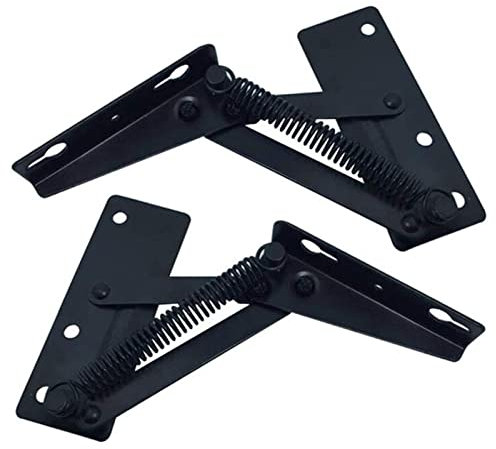 Scharniere 2Pcs Einstellbare Winkel Mechanismus Scharnier Metall Stahl Schwarz Sofa Bett Bettwäsche Hardware Kleine Doppelzweck Scharnier