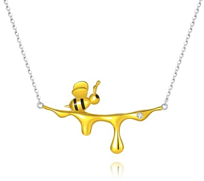 Fryneauy Collier D'Animaux Mignons Collier Pendentif En Argent 925 Cadeau Pour Les Filles Femmes Fille