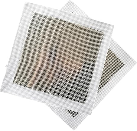 TopHomer Wandflicken, 20 cm, Aluminium, Fiberglas, selbstklebend, Lochflicken für Gips, Wanddecken, schnelle Reparatur, 2 Stück
