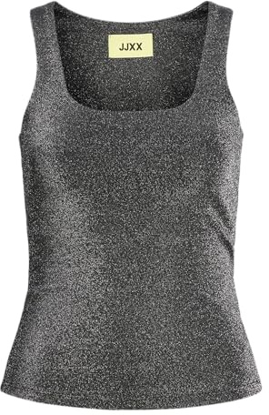 JJXX Jack&Jones JXSAGA STR SL Top JRS Réversible à Paillettes, Noir, M