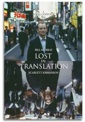 Lost in Translation Poster Room Decor Aesthetic Poster Artistic Poster for Bedroom Living Room Walls 20x30inch(50x75cm) Unframe-Style