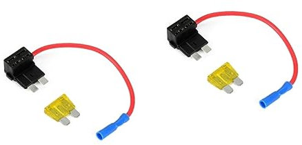 Mobestech 2stücke ATC Sicherungsadapter Mit Sicherung Mittlerer Fuse Holder Für Kfz-Elektrik Installieren Für Standard-anwendungen