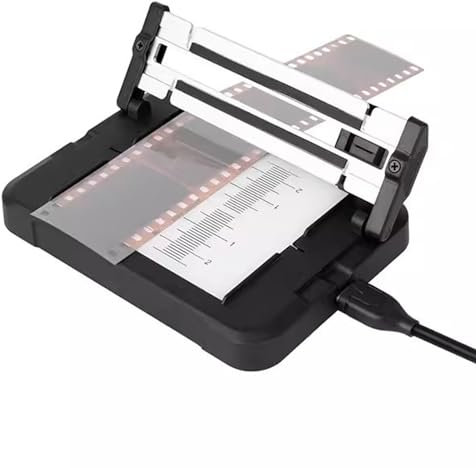 Negativ Diafilmschneider, 35 mm Filmschneider mit 11 stufiger Helligkeitseinstellung, LED Hintergrundbeleuchtung, für 35 mm Film und 120 Mittelformat Negative