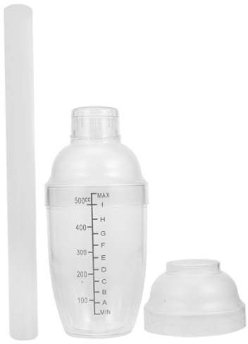 EXHUMKY Coctelera Transparente De Plástico Kit De Coctelería Mezclador De Bebidas