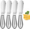 Elsrantor 4 Pièces Couteau a Beurre Debout, Coupe Beurre, Couteaux a Beurre Tartineur, Petit Couteau a Beurre Fromage en Acier Inoxydable, Butter Knives Spreader, pour Couper Beurre, Fromage