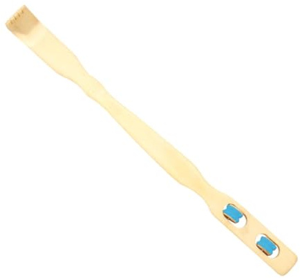 FashionCha Rascador de Espalda de Madera con Mango Largo Y Rodillo para Masaje, Vistoso