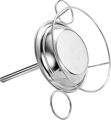 Cabilock Dancing Chicken Stand Stainless Steel Chicken Holder Pan Roaster Rack for Outdoor Camping Grilled Roast Rack