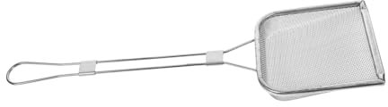 LIFKOME Espumadera De Acero Inoxidable 304, Colador De Aceite Malla Fina Resistente Al Desgaste, Utensilio Ergonómico Para Cocinar Casa y Restaurantes, Adecuado Para Freír y Filtrar Grasas