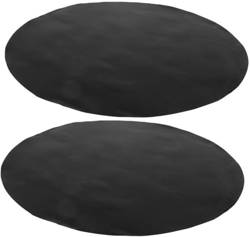 ANDRESLAD 2pcs Heatproof Bbq Cooking Mats Round Barbecue Mats Nonstick Bbq Pad for Grill Oven