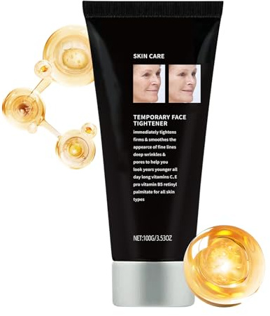 Crema Tensora Facial - Crema Hidratante Tensora Instantánea | Loción Facial de Levantamiento Instantáneo para Todo Tipo de Piel Hombres Mujeres Cuello