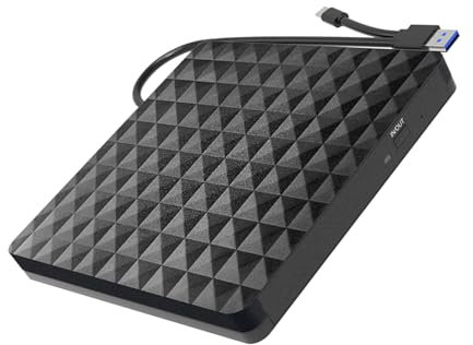 Dawutocap Unità DVD esterne per computer portatile USB3.0 USB C lettore DVD per laptop ROM unità disco DVD portatili masterizzatori connessione di tipo C
