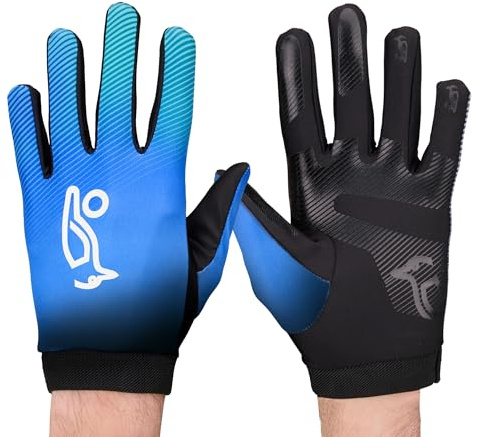 Kookaburra Nitrogen Hockeyhandschuhe - Vollfinger-Grip, leichtes Paar, Blau (S)