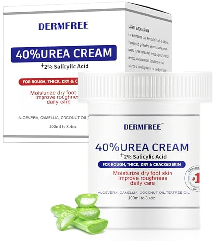Urea Cream 40 Percent, Urea Foot Cream for Deep Moisturizing, Callus Remover and Soften, Foot Moisturiser for Women&Men, Cracked Heel Repair Cream, Urea Foot & Hand Cream, Maximum Strength