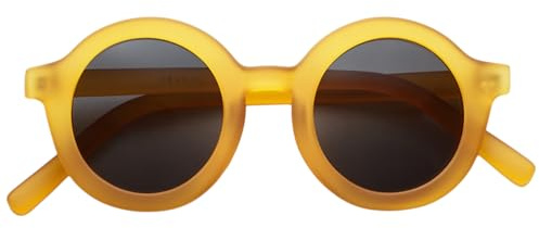 BABYMOCS Occhiali da Sole Bambini 0-1,5 anni I Protezione 100% UV400 Cat. 3 I Montatura in Bioplastica Riciclata Senza BPA I Occhiali Rotondi Neonati I Design Svedese I Incl. Sacchetto Premium